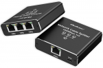 Qoltec Splitter Ethernet mini SWITCH 1x3 RJ45 USB C