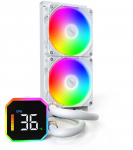 Montech HyperFlow Digital 240 All-in-One White CPU Cooler