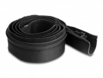 Delock Kabelschlauch Neopren flexibel mit Rei&szlig;verschluss 1,5 m x 100 mm schwarz