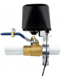 MOES smart water and gas valve, ZigBee, black, adapter