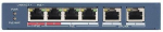Hikvision DS-3E0106HP-E Unmanaged 4 x 10/100 Mbps POE (60W) + 2 x 10/100 Mbps Uplink