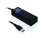 IBOX IUH3FB HUB I-BOX USB 3.0 BLACK 4-PO