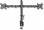 Techly ICA-LCD 382-D monitor mount / stand 68.6 cm (27") Black Desk