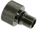 Bitspower Adapter gerade Eheim 1046 auf G1/4 Zoll IG - schwarz gl&auml;nzend