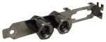 slot cover with 2x G1/4" feedthrough - black nickel