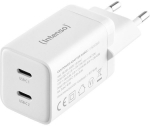Intenso Power Adapter 2x USB-C 40W GaN White