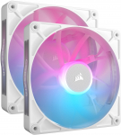 Corsair iCUE LINK RX140 DF RGB Series 140mm PWM Cooling Fans, 2-Pack, White