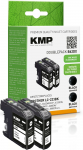KMP Patrone Brother LC-223BK black Doppelp. 2x550S. B62DX