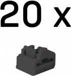 LINDY RJ45 Port Schl&ouml;sser SCHWARZ, 20 St&uuml;ck