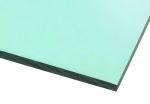 Transparent light green acrylic glass sheet 500x500mm