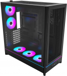 Montech HS01 PRO PC case, Midi-Tower, ATX, aRGB, tempered glass, black