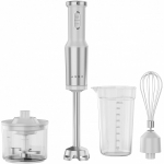 AENO Hand Blender 1200W White with Tiger Teeth Cutter, Whisk, Food Processor, Cup