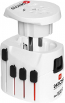 MicroConnect SKROSS World Adapter Pro+Suitable for 2-&3- pole 100-250V, Integrated fuse 7A