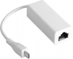 MicroConnect USB MICRO to Ethernet, WhiteUSBMICROETHB, Wired, Micro-USB, Ethernet, 100 Mbit/s, White