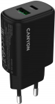 CANYON charger OnCharge 250 25W 1xPD 1xQC EU Black