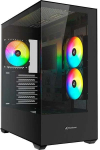 Sharkoon SK6 ARGB case (black, 2x tempered glass)