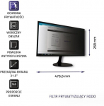 Qoltec 51055 display privacy filters Frameless display privacy filter 54.6 cm (21.5")
