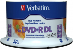 DVD+R Verbatim 8,5GB 50pcs 8x wide printable surface