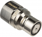 Koolance QD3 Schnellverschluss gerade m&auml;nnlich auf 13/10mm - no-spill, silber