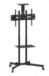 Techly Mobile TV stand for 37-70 inches 50 kg, two shelves