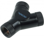 Alphacool HF Y-connector - G1/4 rotatable - 3x internal thread - Deep Black