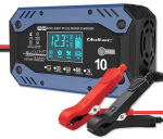 Qoltec 52482 vehicle battery charger 12/24 V Black, Blue