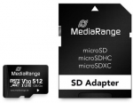 MediaRange SD MicroSD Card 512GB UHS-1 Cl.10 inkl. Adapter
