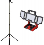 Einhell Professional Cordless Lamp TP-CL 18/3000 Li Set Solo, 18V (red, without battery and charger, incl. tripod)