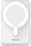 Savio BA-13 power bank 10000 mAh Wireless charging White
