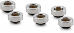 Thermal Grizzly DeltaMate Extender Fitting - MF7, Gloss Nickel, 6-Pack