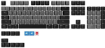 Sharkoon SKILLER SAC20 Keycaps Set PBT Double-Injection