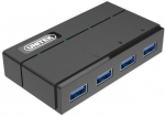 UNITEK Y-HB03001 interface hub USB 3.2 Gen 1 (3.1 Gen 1) Type-B 5000 Mbit/s Black