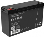 GREEN CELL Battery AGM 6V12AH