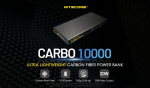 Nitecore CARBO 10000 power bank Lithium-Ion (Li-Ion) 10000 mAh Grey