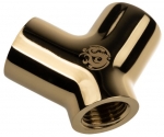 Bitspower Adapter Y-Splitter 3x G1/4 Zoll IG - gold