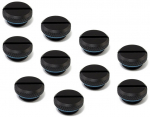 XSPC Verschlussstopfen V2 G1/4 Zoll AG - 10er Pack, schwarz matt