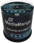 MediaRange DVDR 8.5GB 100pcs 8x Double Layer voll bedruckba