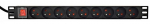 Gembird Rack Power Strip PDU 9xFR 1U 16A 2m