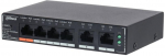 Switch|DAHUA|DH-SG4006P|Switch layer L2|6xRJ-45 ports|RJ-45 Ports Type Gigabit Ethernet (10/100/1000)|4xPower over Ether