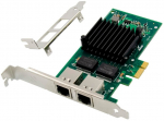 MicroConnect Network Card PCIe x1 I350-T2 Dual- 1GbE RJ45
