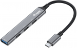 Equip USB-Hub 4-Port 3.0/C->1x3.0 3x2.0 5Gbps o.Netzteil gr