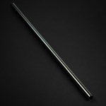 Bitspower None Chamfer Brass Hard Tubing 14mm AD, 500mm - schwarz gl&auml;nzend
