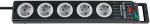 Brennenstuhl Super-Solid 5-Way Extension Socket, Black/Grey, 2.5m