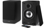 Sharp Bookshelf Speakers 2-way Black Wired & Wireless 60 W