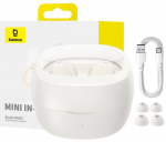 Wireless headphones Baseus Bowie WM02 TWS, Bluetooth 5.0 (white) OS