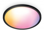 WiZ Smart WiFi SuperSlim Ceiling 545mm, Black | 32 W | 2200-6500 K (RGB)