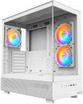 Montech XR Midi-Tower Case, Tempered Glass - White