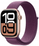 Apple Watch Series 10 Smartwatch, Pink Gold/Plum