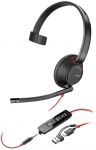 Poly Headset Blackwire 5210 USB-C HS + USB-C/A (Bulk) 8X230A6