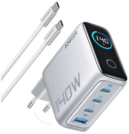 Anker 4-Port Foldable PD 3.1 USB-C GaN Charger, 140W, Silver